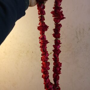 Fresh Red Rose Flower Garland | Handmade Wedding & Pooja Mala